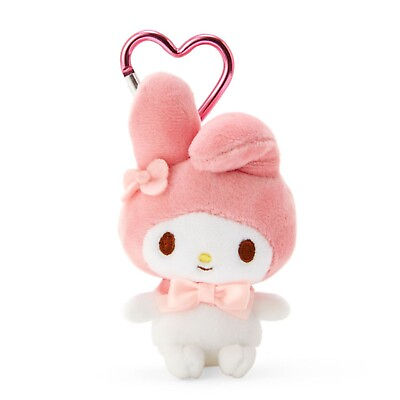 #ad Sanrio Character My Melody Mini Mascot Holder Plush Doll New Japan $21.76