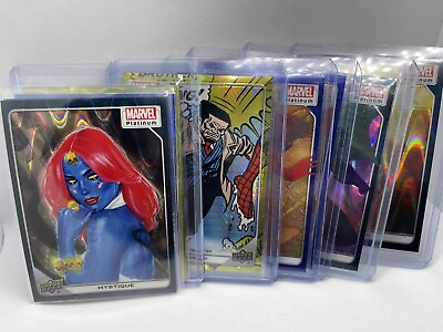 #ad 2023 2024 Marvel Platinum Parallel Lot 10x Cards Mixed Parallel Serialized $89.00