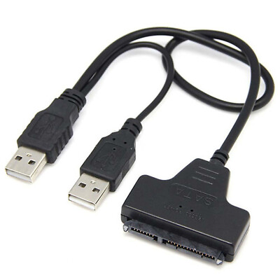 #ad External PC SSD Hard Disk Drive Adapter USB To SATA 2.5quot; Converter Lead Cable $8.50
