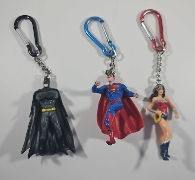 #ad Batman Superman Wonder Woman keychain DC Comics 2.5 Inches $12.95