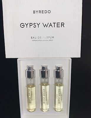 #ad Byredo GYPSY WATER TRAVEL SIZE Eau de Parfum 3 x 12 ML NIB Authentic $99.00
