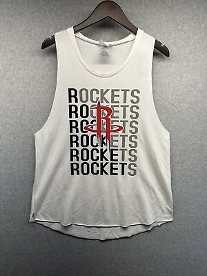 #ad NBA Houston Rockets Mens Tank Shirt Size Large White NWT $14.40