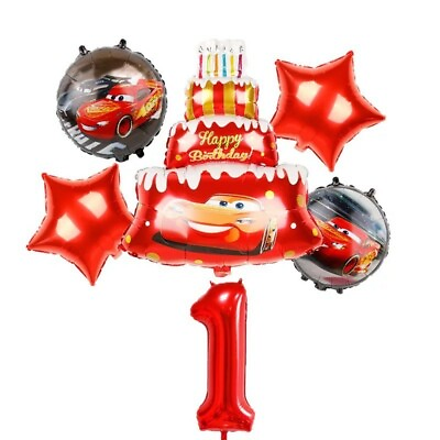 #ad Cars 6pcs foil Balloons New. $12.00