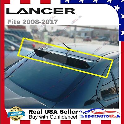 #ad For Mitsubishi Lancer EVO 2008 17 Sedan JDM Sport Rear Roof Window Visor Spoiler $63.99