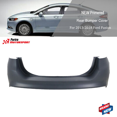 #ad For 2013 2018 Ford Fusion w o Park Rear Bumper Cover Replacement Primered $138.30