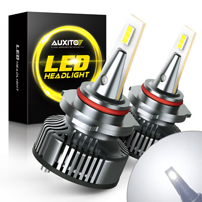 #ad AUXITO HB3 9005 Combo LED Headlights Kit High Low Beam Bulbs 6500K White Bright $42.99