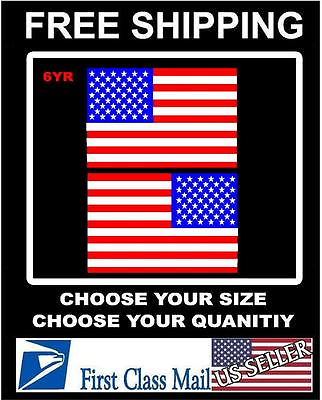 #ad RIGHT amp; LEFT American Flag USA mirrored Vinyl Decals Boat truck car sticker 3m $89.77