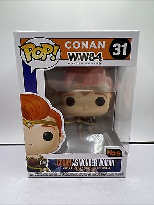 #ad Funko Pop Conan O#x27;Brien #31 Conan As Wonder Woman WW84 Vinyl Figure Vaulted $34.90