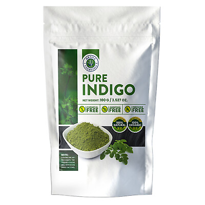 #ad Indigo Powder For Hair Dye Black Coloring Can Be Used With Henna Organic $11.98