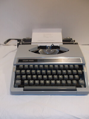 #ad VINTAGE SILVER REED 720 Portable Manual Typewriter Made in Japan w hard case $71.96