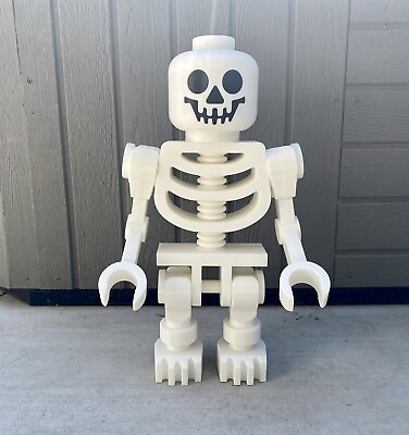 #ad Giant 20” Tall LEGO SKELETON Halloween Figure Pirate Castle Ghost Zombie $69.99
