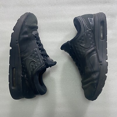 #ad Nike Air Max Zero Essential Men#x27;s US 8 Triple Black Sneakers 876070 006 PreOwned $48.98