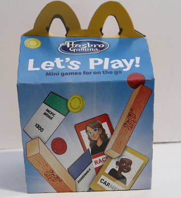 #ad 2022 McDonalds Hasbro Gaming Used Happy Meal Box Only $3.39