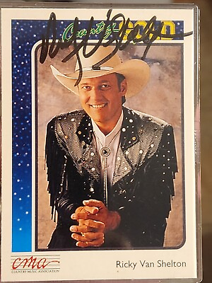 #ad 1992 CMA Country Gold # 60 RICKY VAN SHELTON autographed $8.00