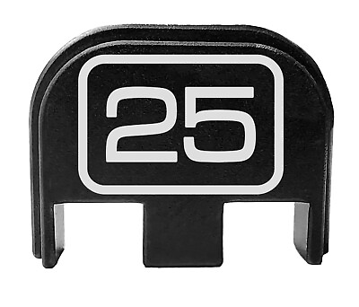 #ad for Glock 25 Rear Slide Cover Plate .380 A Gen 1 thru 5 G25 Lasered Model Logo $19.88