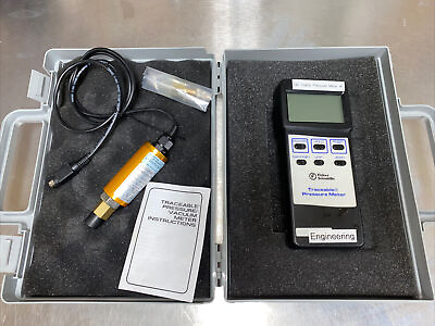 #ad Fisher Scientific Traceable Pressure Meter Calibrated 100psi 50 BAR W Case $224.10