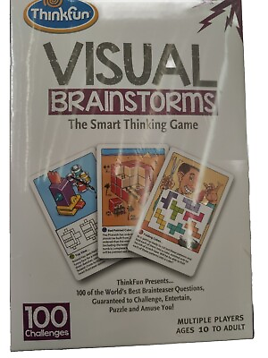 #ad Thinkfun Visual Brainstorms The Smart Thinking Game Challenge Cards Fun Gift NEW $16.99