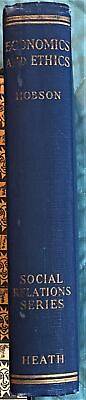 #ad Jerome Davis J A Hobson ECONOMICS AND ETHICS A STUDY IN SOCIAL VALUES 1929 $155.00
