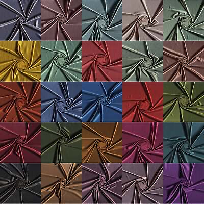 #ad Royal Satin Shiny 4 Way Stretch Poly Spandex Fabric with Free Shipping $14.95