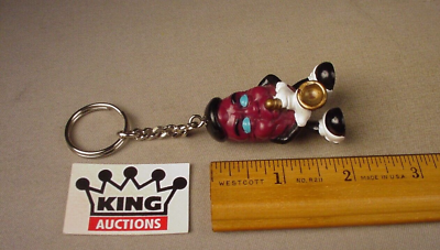 #ad Vintage 1988 California Raisins PVC figure toy Beret Saxophone plastic Keychain $19.99