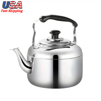#ad 1.06gal Stovetop Tea Kettles Stainless Steel Kettle Tea Pot Commercial Water Pot $27.91