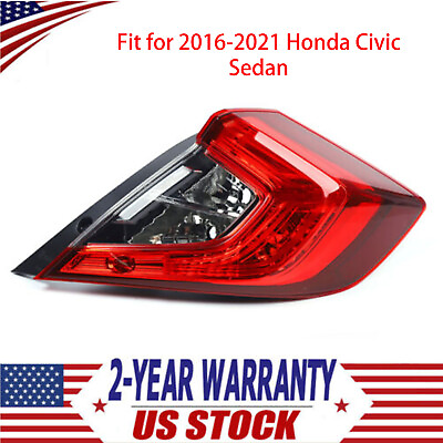 #ad RH Rear Tail Light Passenger Right Side OEM Lamp for 2016 2021 Honda Civic Sedan $69.00