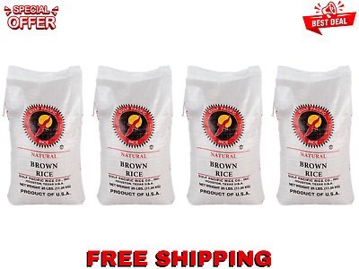 #ad 100 lb. Bulk Wholesale Supply Natural Brown Rice Non GMO Gluten Free Made in USA $59.54
