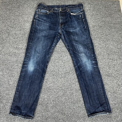 #ad J Crew 770 Jeans Mens 35x32 36x30 Blue Slim KALHARA Japanese Denim Mid Rise $31.88