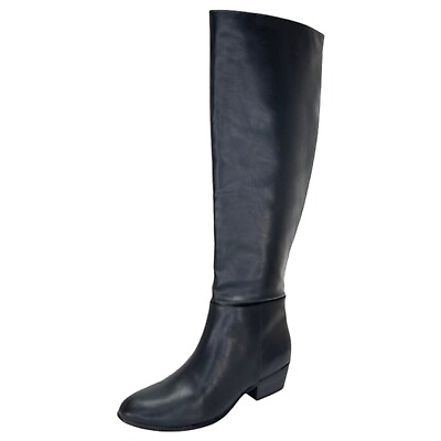 #ad Esprit Womens OTK Boots 8.5M Treasure Black Faux Leather $27.99