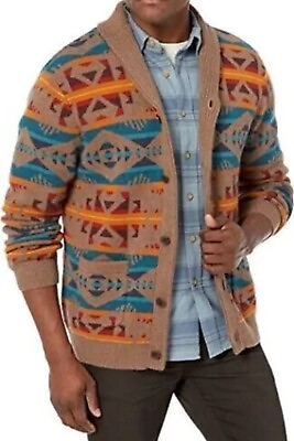 #ad 🔥🚨Pendleton Designer Aztec Cardigan Sweater Large NWT Los Lunas New $399.99