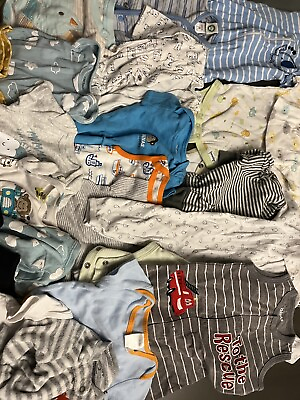 #ad 25 Piece 0 3 3 3 6 Mix Baby Clothes Lot Packed Ready To Ship Lot B $45.00