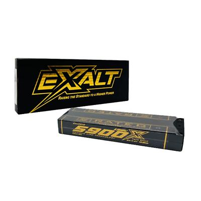 #ad Team Exalt X Rated 5900mah 135c 2s 7.4v Stick Lipo Battery w 5mm Bullets EXA3205 $111.99
