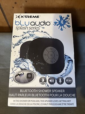 #ad Extreme Bluetooth Shower Speaker Blu Audio Splash Series New $20.00