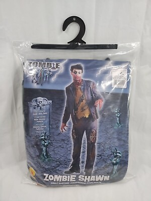 #ad Rubies Mens Zombie Shawn Adult Halloween Costume Standard One Size up to 44 $0.99