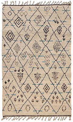 #ad 6.6#x27; x 4#x27;1quot; Handmade Contemporary Moroccan Wool Rug M27 $391.50