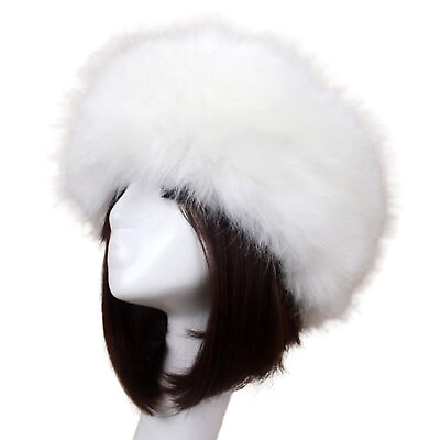#ad Women Headband Fluffy All Match Pure Color Furry Hat Headwear $11.72
