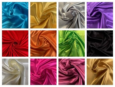 #ad 58 60quot; Charmeuse Satin Fabric By The Yard $5.99