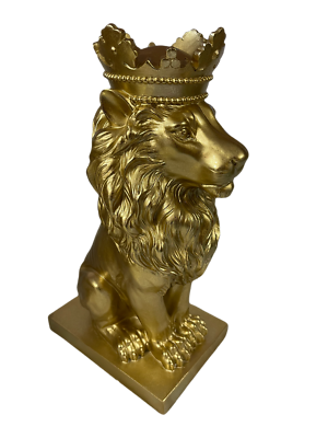 #ad Lion Statue Nordic Style Resin Animal Figurine Decoration Statue USA SELLER rare $49.99