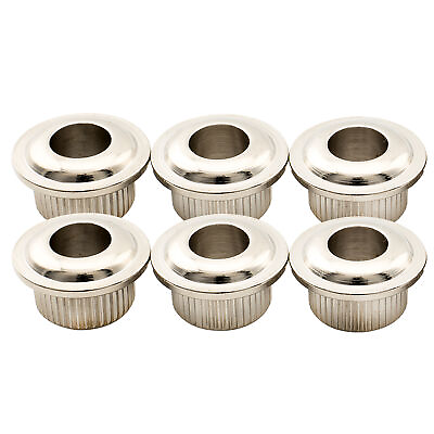 #ad Musiclily Pro 6Pcs Nickel Vintage 6mm to Modern 10mm Guitar Tuning Pegs Bushings $10.76