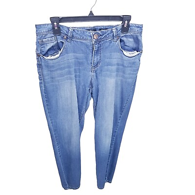 #ad 1822 Denim Adrianna Womens Size 14 Blue Solid Skinny Jeans $14.99