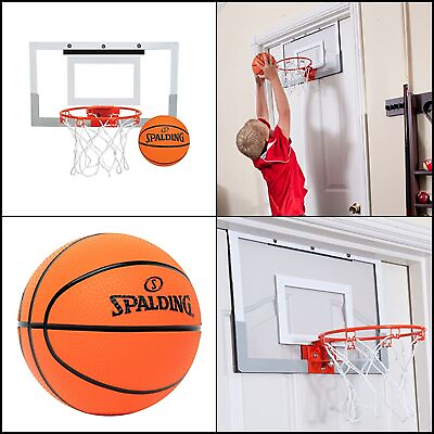 Spalding NBA Slam Jam Over The Door Mini Basketball Hoop Basketball Equipment $29.11