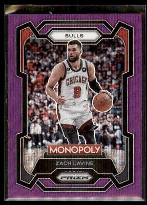 #ad 2023 24 Prizm Monopoly PURPLE WAVE Zach LaVine Chicago Bulls #17 $2.49