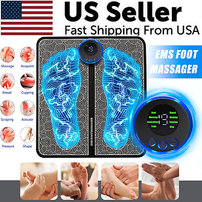 #ad EMS Foot Massager Leg Electric Deep Reshaping Kneading Muscle Pain Relax Machine $9.89