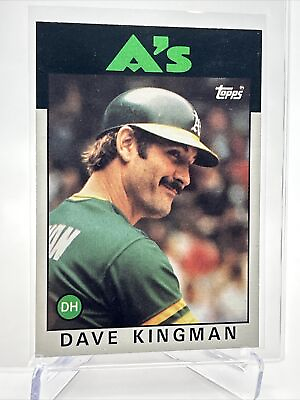 #ad 1986 Topps Dave Kingman Baseball Card #410 NM Mint FREE SHIPPING $1.25