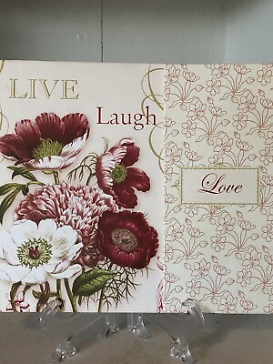 #ad Paula Scaletta Floral Folio Organizer With Sticky Notes Weekly LIVE LAUGH LOVE $19.90