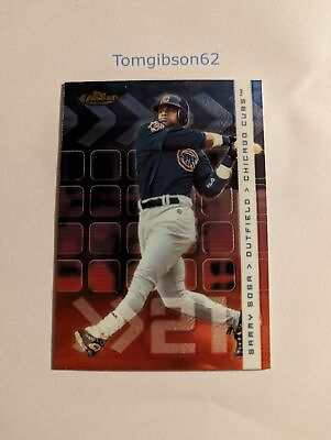 #ad 2002 Finest Sammy Sosa #89 Chicago Cubs Free Shipping $1.65