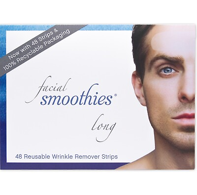 #ad FACIAL SMOOTHIES LONG 48 Wrinkle Remover Strips Forehead Wrinkle Patches $24.95