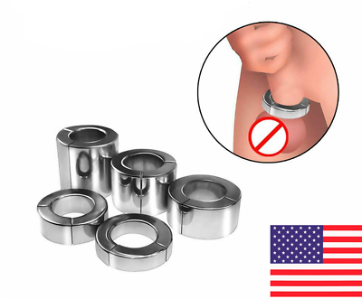 #ad 35mm Male Enhancer Ring Ball Man Stainless Steel Ball STRETCHERING Weight Heavy $44.99