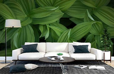 #ad 3D Plant Floral Leaf Green Self adhesive Removeable Wallpaper Wall Mural1 $249.99