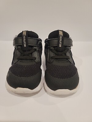 #ad Nike Boys Revolution 5 BQ5673 003 Black Running Shoes Sneakers Size 8C $29.80